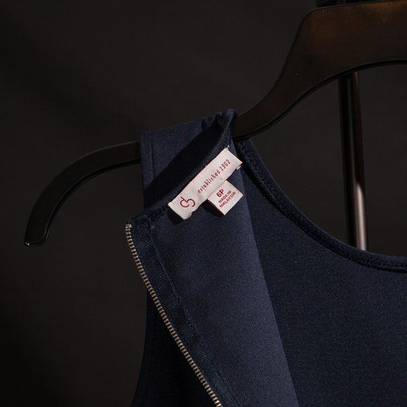 CB Established 1962 Navy Blue Floral Dress - Picture 3 of 5